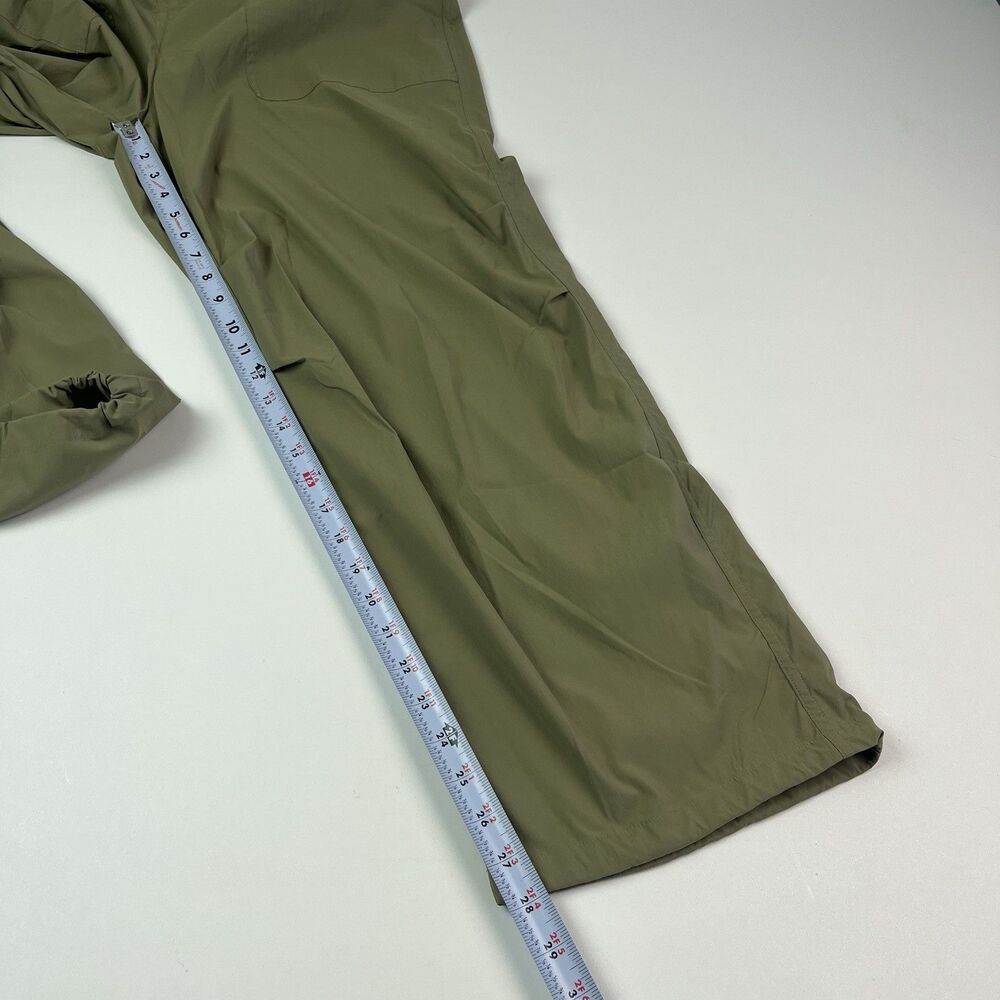 Athleta Flex Jumpsuit size M Olive Zip Up Utility Athleisure Travel Sport Romper - Picture 11 of 14